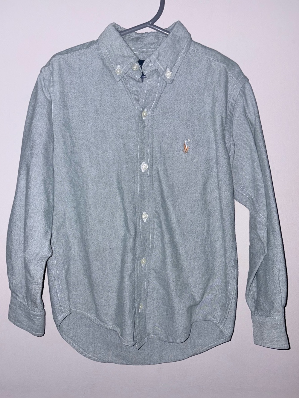 Boys Polo by Ralph Lauren Light Green Button-Down